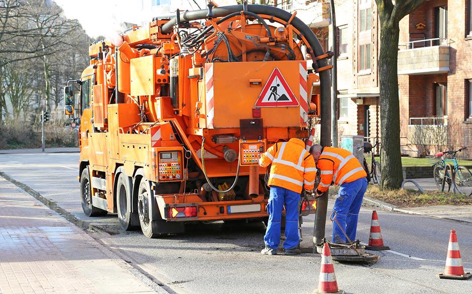 camion pompage assainissement Puteaux